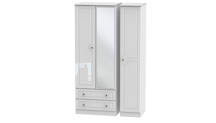 Triple Package with  with Tall 2 Drawer Mirror Robe 